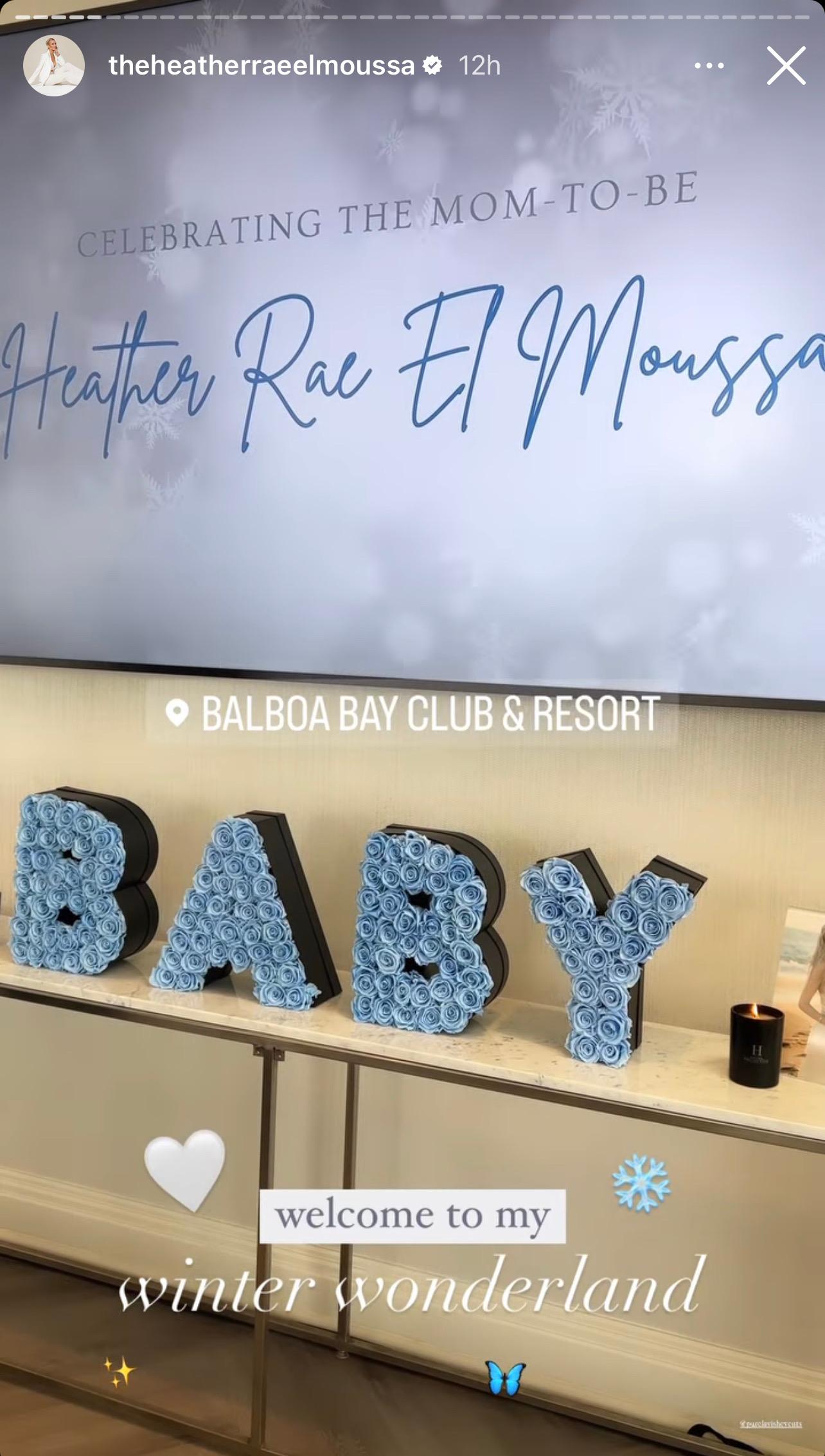 Heather Rae Young's post on her Instagram story