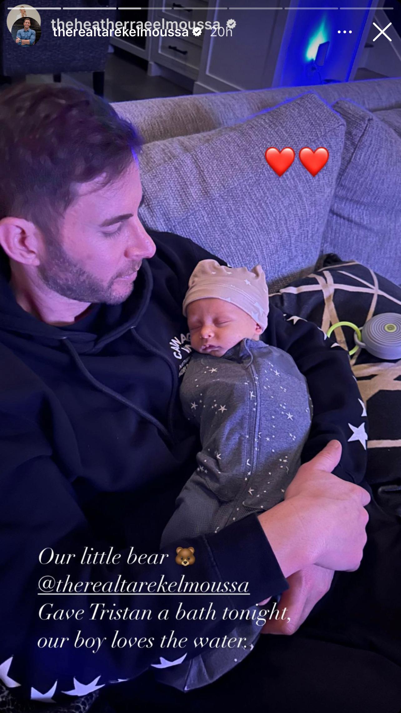 Tarek El Moussa Enjoys Daddy Duties And Quality Time With Newborn