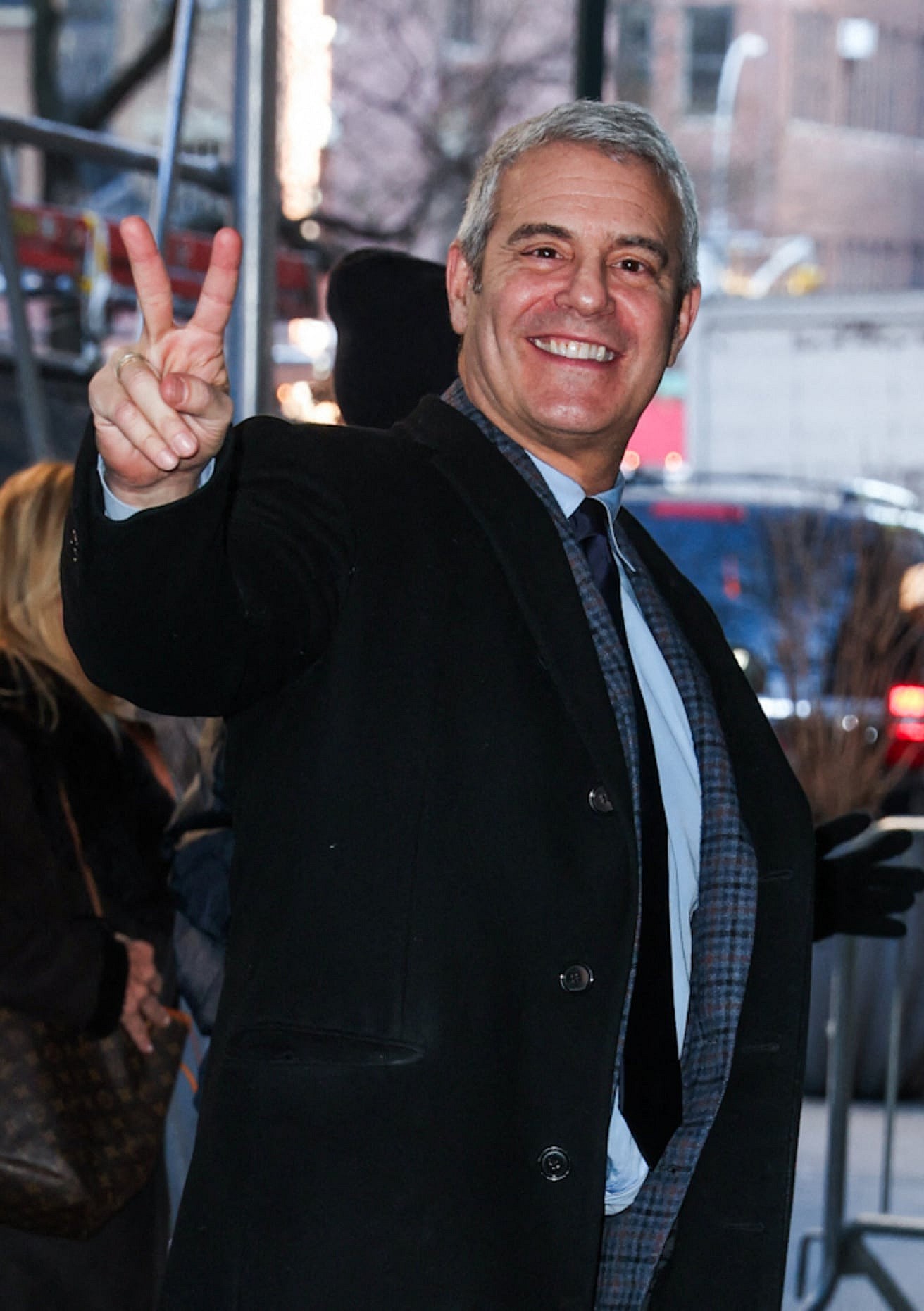Andy Cohen seen attending the 92nd St Y this afternoon to moderate a talk about All My Children at 55 Years ago