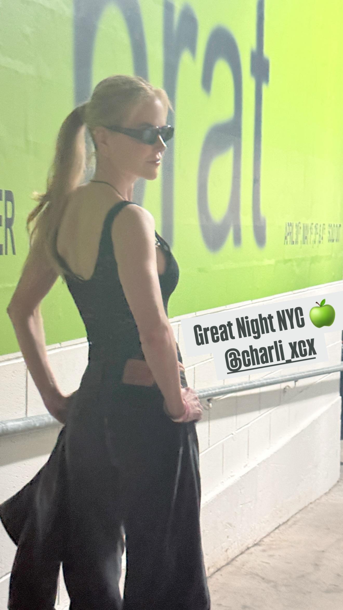 Nicole Kidman at Charli XCX's show