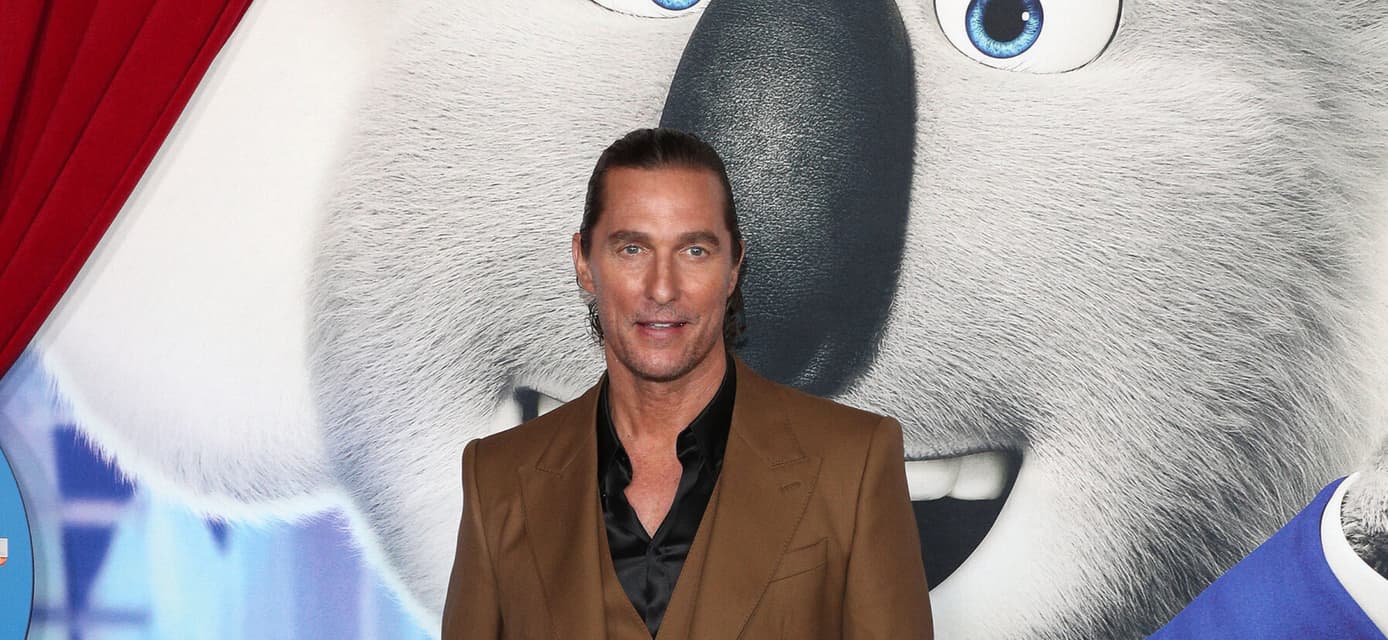 Matthew McConaughey at Sing 2 Premiere Los Angeles