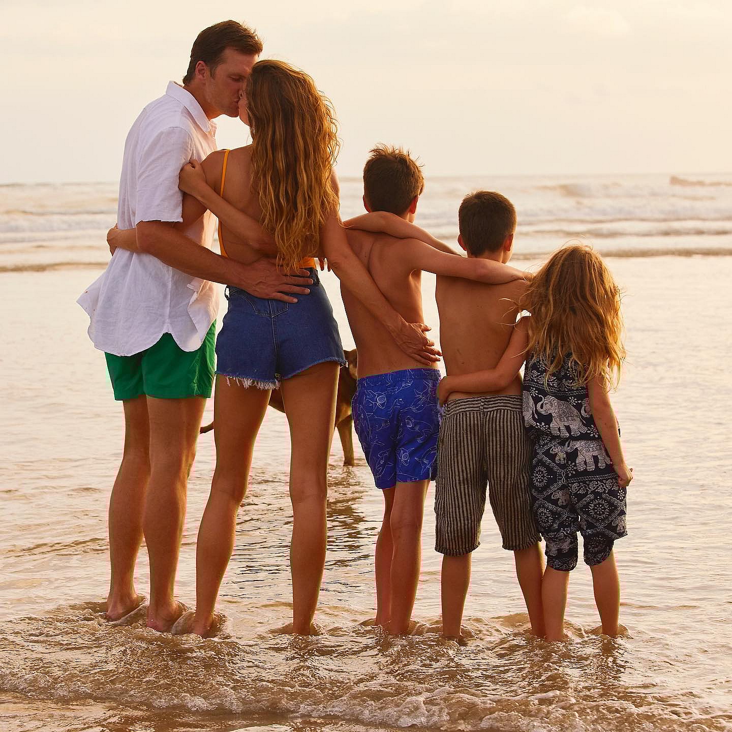 Tom Brady and his family