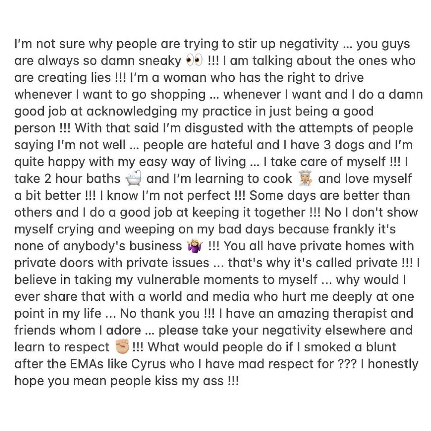 Britney Spears Fires Back At People Who Claim She's 'Not Well'