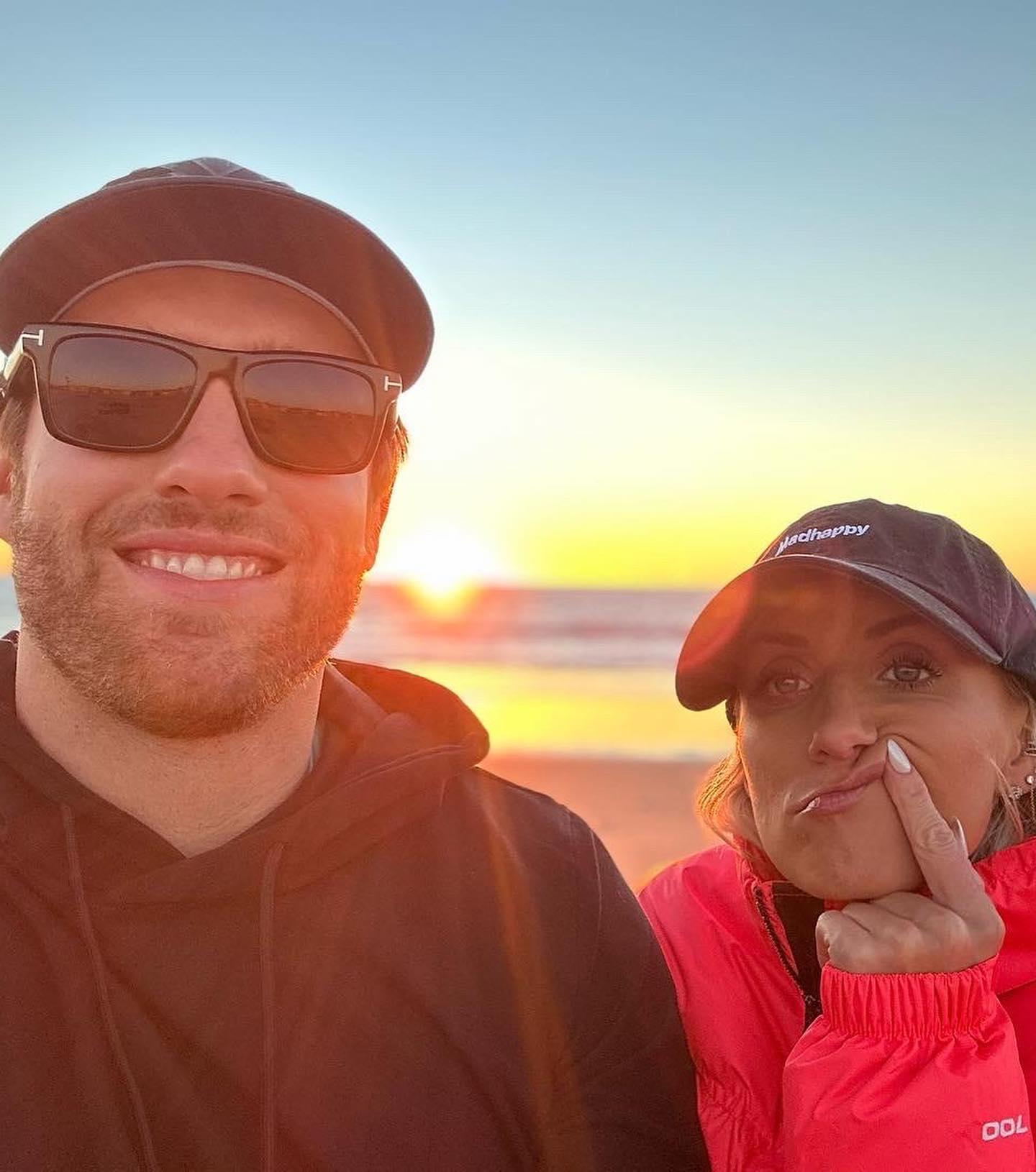 Nastia Liukin with her boyfriend Ben