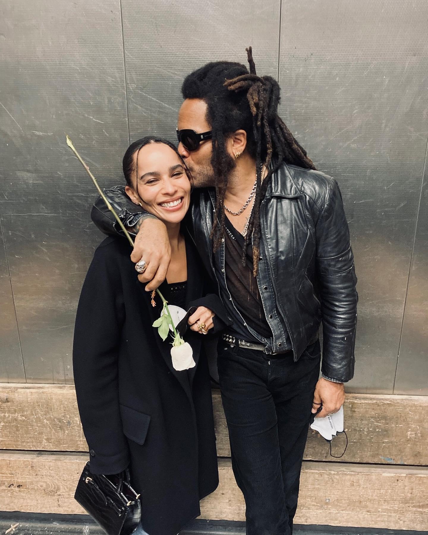 Lenny Kravitz and Zoe Kravitz