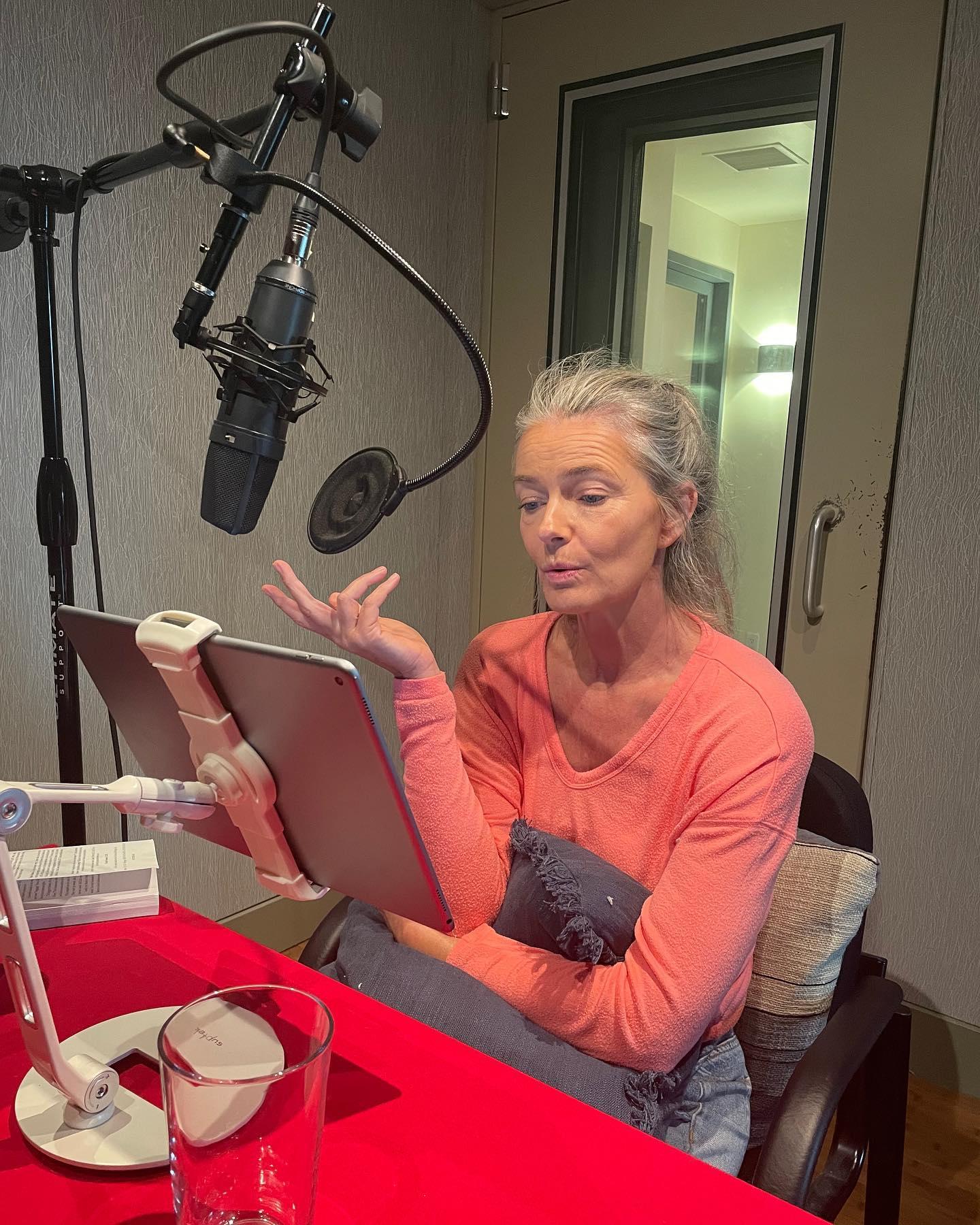 Paulina Porizkova records the audio version of "No Filter"