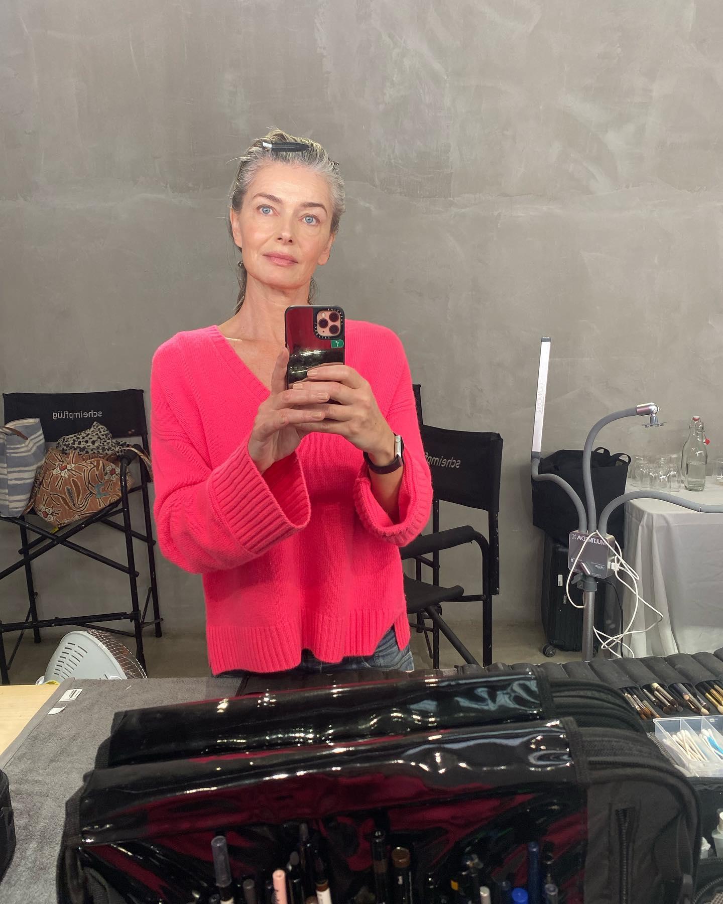 Paulina Porizkova shows off her no make-up make up look