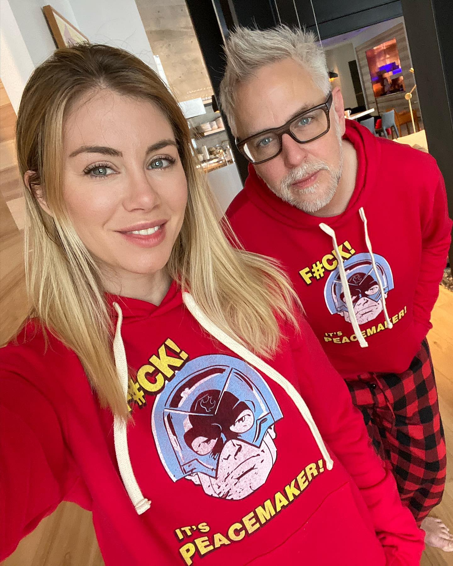 James Gunn and Jennifer Holland 