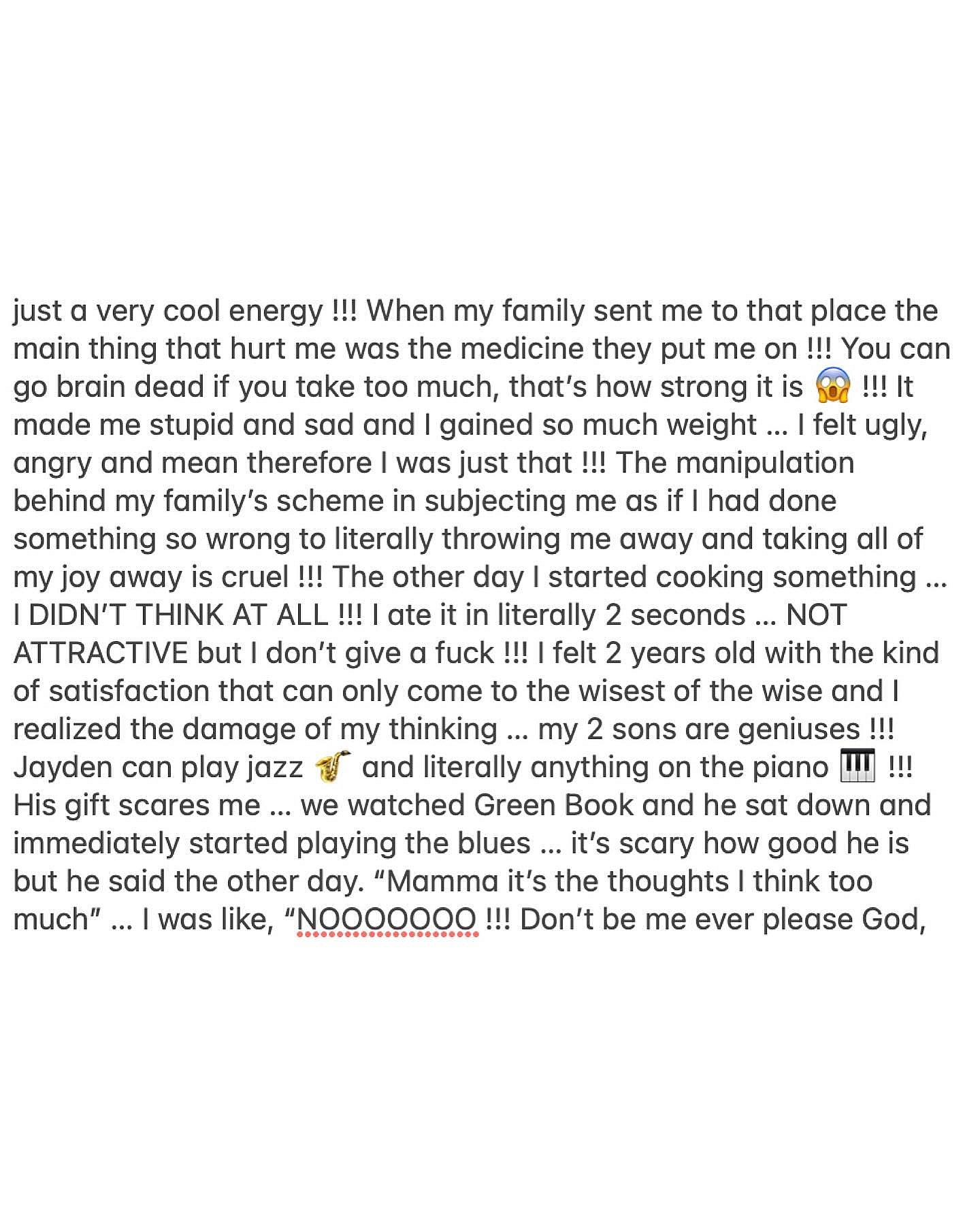 Britney Spears' post on March 24