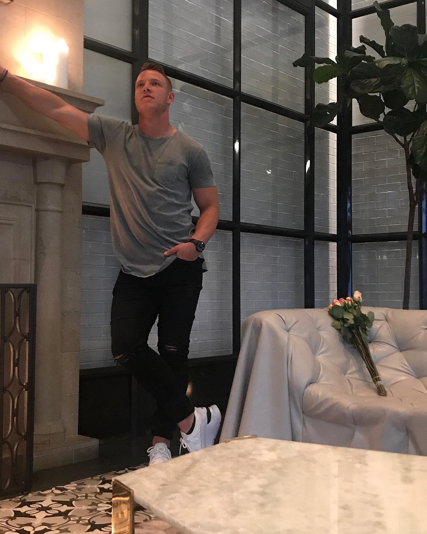 Olivia Culpo and Christian McCaffrey