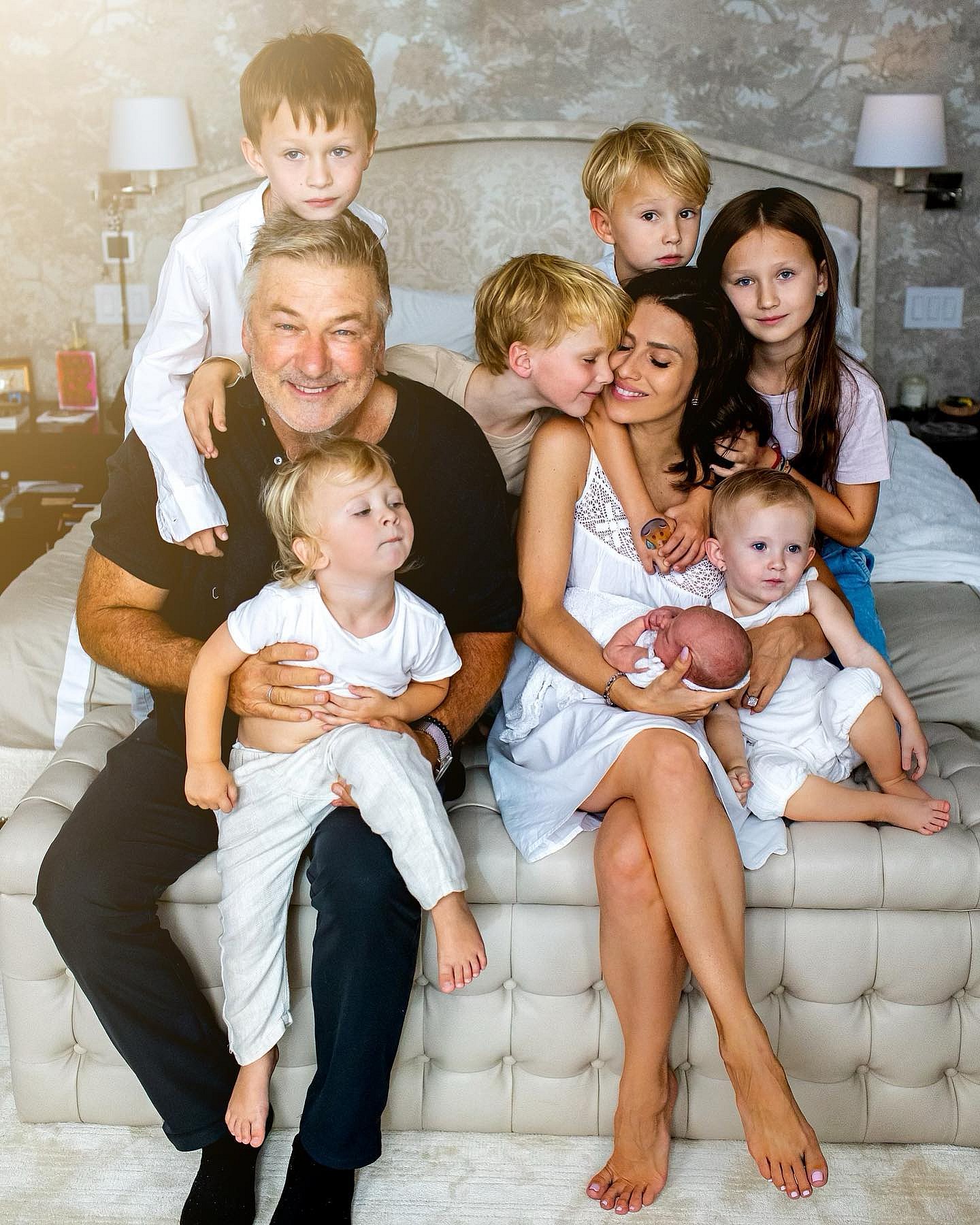 Hilaria Baldwin, Alec Baldwin, and their 7 kids