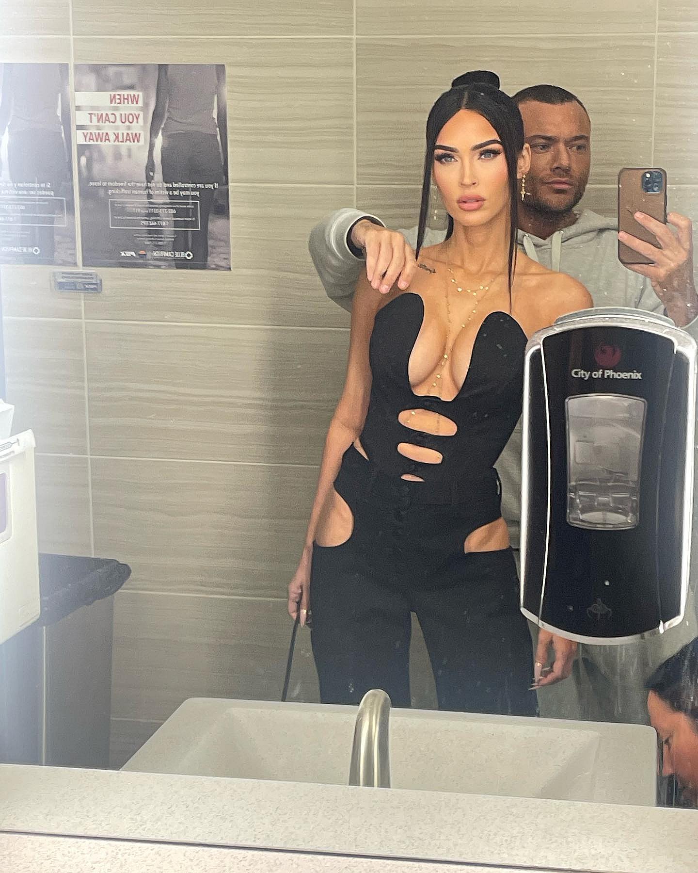 Megan Fox snaps a selfie with a male friend