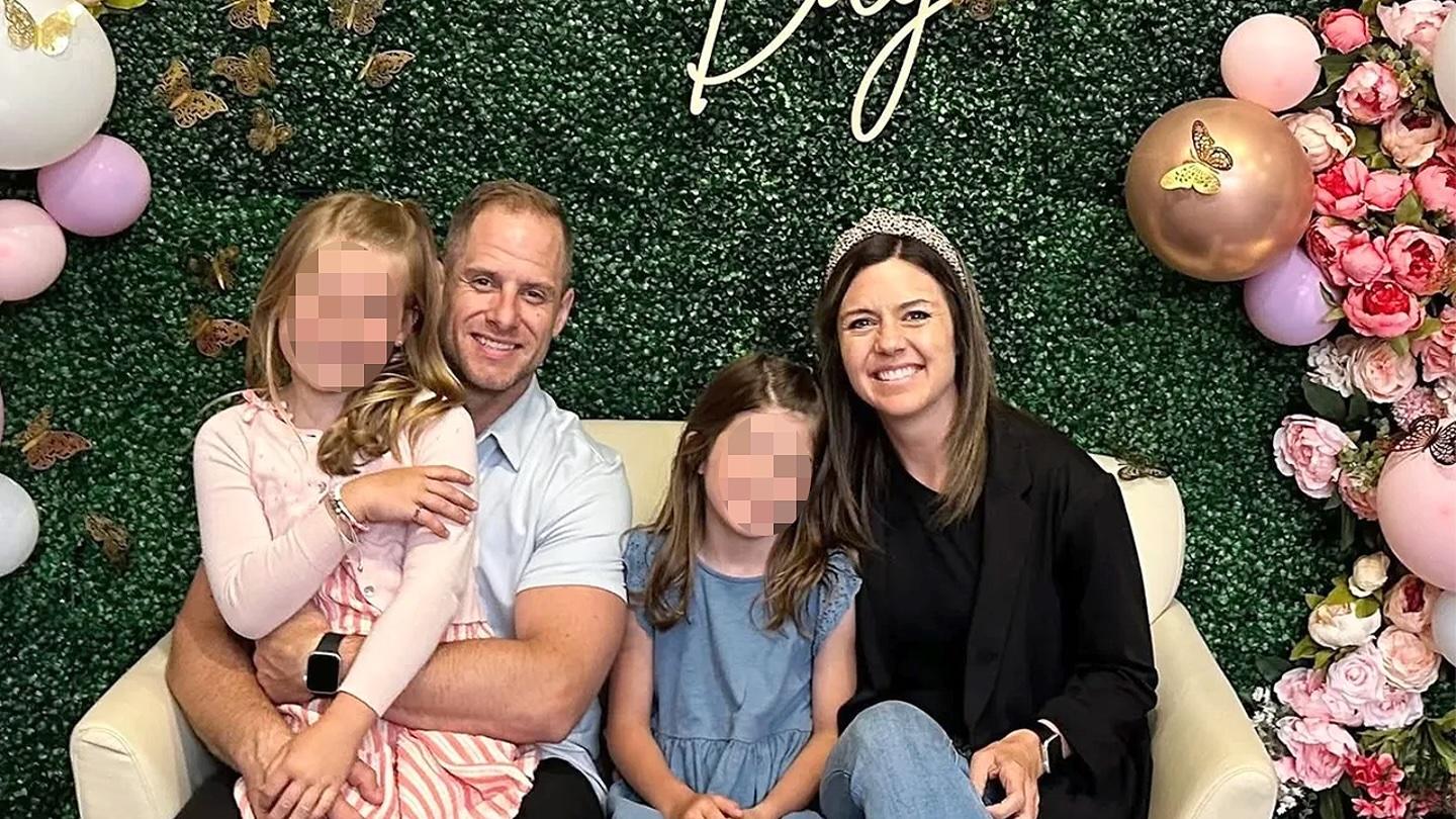 Ashley Flynn and Caleb Flynn with their daughters