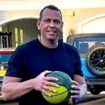 alex rodriguez with basketball
