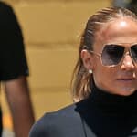 Jennifer Lopez is seen taking a tour of a school in Santa Monica
