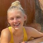 Gabby Petito outside in a tub
