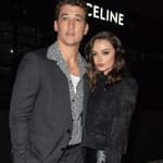 Miles Teller and Keleigh Sperry attend the Celine show as part of the Paris Fashion Week