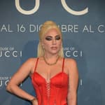 Lady Gaga posing for the camera.