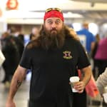 Willie Robertson walking through airport