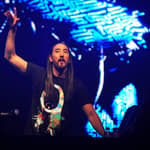 Steve Aoki performing at Brixton Academy