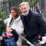 Alec Baldwin Hilaria Baldwin and family at Christmas