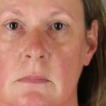 Mug shot of white police officer Kim Potter who shot dead black motorist during traffic stop as she is charged with second-degree manslaughter