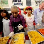 Christmas Day at the National Action Network in Harlem where Rev