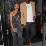 Lamar Odom and girlfriend Sabrina Parr grab dinner at Catch LA restaurant