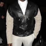 Sean Combs and Kim Kardashian attend the Paris Fashion Week a w 2012 Kanye West catwalk show