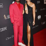Miguel and Nazanin Mandi on the red carpet