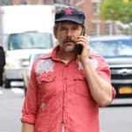 Ethan Hawke has an intense phone conversation while out and about around Manhattan's West Village Neighborhood. 15 Jun 2019 Pictured: Ethan Hawke. Photo credit: LRNYC / MEGA TheMegaAgency.com +1 888 505 6342 (Mega Agency TagID: MEGA444825_002.jpg) [Photo via Mega Agency]