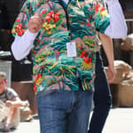 Steven Spielberg is all smiles and hard at work on the upcoming movie remake of the classic musical "West Side Story" filming in Manhattan's Harlem neighborhood. Spielberg is pictured directing the gang "The Jets" with actor Mike Faist who will play 'Riff' who is the leader of the Jets. The gang was seen doing a dance routine while filming a scene. 13 Jul 2019 Pictured: Steven Spielberg. Photo credit: LRNYC / MEGA TheMegaAgency.com +1 888 505 6342 (Mega Agency TagID: MEGA465490_001.jpg) [Photo via Mega Agency]