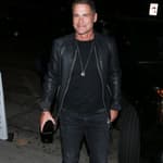 Rob Lowe was seen arriving for dinner at 'Craigs' Restaurant in West Hollywood, CA