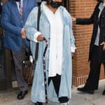 Cast of The View seen leaving the studio in NYC. 25 Oct 2021 Pictured: Whoopi Goldberg. Photo credit: RCF / MEGA TheMegaAgency.com +1 888 505 6342 (Mega Agency TagID: MEGA799470_001.jpg) [Photo via Mega Agency]