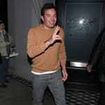 Jimmy Fallon is seen leaving dinner at Craig apos s Restaurant in West Hollywood