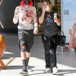 Addison Rae and Omer Fedi heads out for ice cream at Century City mall