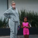Khloe Kardashian sports baggy sweats to escort daughter True Thompson to dance class in Los Angeles