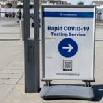 Rapid COVID-19 Testing Service Sign