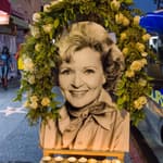 Flowers and mementos in honor of Betty White are seen at her star on the Hollywood Walk of Fame
