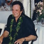 Johnny Cash at his daughters wedding in the early 1990s.