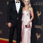 Julianne Hough and husband Brooks Laich arrive at the 2017 Creative Arts Emmy Awards - Day 1