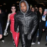 Kanye West and Julia Fox seen leaving the Rick Owens party in Paris