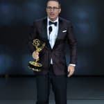John Oliver accepts the Outstanding Variety Talk Series award for "Last Week Tonight with John Oliver" onstage during the 70th annual Primetime Emmy Awards