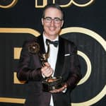 John Oliver arrives for the HBO Emmy party at the Pacific Design Center in Los Angeles, CA