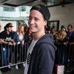 Singer Ellie Goulding and Kygo arriving at the BBC Radio One studios to perform on the Live Lounge - London