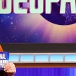 Mayim Bialik on "Jeopardy!" stage