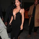Kylie Jenner Kim and Khloe Kardashian head out for dinner at Craigs in West Hollywood CA