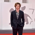 Chase Stokes attends the red carpet of the movie Dune during the 78th Venice International Film Festival