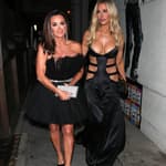 Dorit Kemsley leaves little to the imagination as she leaves dinner at Craigs with Kyle Richards in West Hollywood CA