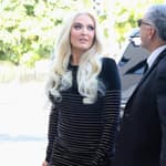 A classy Erika Jayne seen in full glam while filming for RHOBH